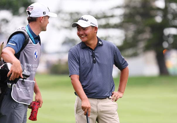 GOLF AUSTRALIAN PGA, Golf Herren New Zealand s Kazuma Kobori during Round 3 of the Australian PGA Championship at Royal Queensland Golf Club in Brisbane, Saturday, November 29, 2025. ( NO ARCHIVING, EDITORIAL USE ONLY BRISBANE QUEENSLAND AUSTRALIA  Copyright: xx 20251129134713358085
