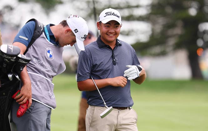 GOLF AUSTRALIAN PGA, Golf Herren New Zealand s Kazuma Kobori during Round 3 of the Australian PGA Championship at Royal Queensland Golf Club in Brisbane, Saturday, November 29, 2025. ( NO ARCHIVING, EDITORIAL USE ONLY BRISBANE QUEENSLAND AUSTRALIA  Copyright: xx 20251129161737344178