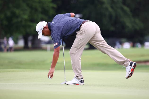 GOLF AUSTRALIAN PGA, Golf Herren New Zealand s Kazuma Kobori on the 5th hole during Round 3 of the Australian PGA Championship at Royal Queensland Golf Club in Brisbane, Saturday, November 29, 2025. ( NO ARCHIVING, EDITORIAL USE ONLY BRISBANE QUEENSLAND AUSTRALIA  Copyright: xx 20251129164513461867