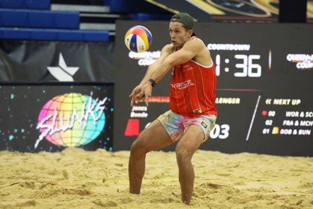 Harry Jones during the Queen & King Of The Court, Volleyball Crown Series at the Crystal Palace National Sports Centre, London, United Kingdom on 28 November 2025. Copyright: xJoshuaxSmithx 44320048