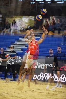 Harry Jones during the Queen & King Of The Court, Volleyball Crown Series at the Crystal Palace National Sports Centre, London, United Kingdom on 28 November 2025. Copyright: xJoshuaxSmithx 44320049