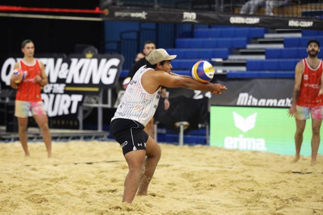 Enrique Bello during the Queen & King Of The Court, Volleyball Crown Series at the Crystal Palace National Sports Centre, London, United Kingdom on 28 November 2025. Copyright: xJoshuaxSmithx 44320054