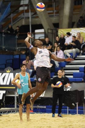 Issa Batrane during the Queen & King Of The Court, Volleyball Crown Series at the Crystal Palace National Sports Centre, London, United Kingdom on 28 November 2025. Copyright: xJoshuaxSmithx 44320056