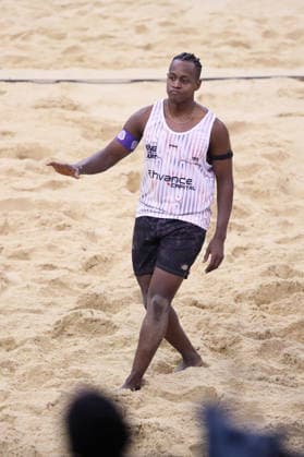 Issa Batrane during the Queen & King Of The Court, Volleyball Crown Series at the Crystal Palace National Sports Centre, London, United Kingdom on 28 November 2025. Copyright: xJoshuaxSmithx 44320057