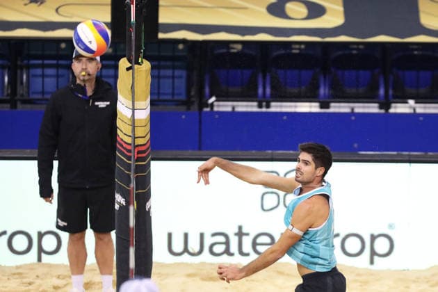 Manuel Alfieri during the Queen & King Of The Court, Volleyball Crown Series at the Crystal Palace National Sports Centre, London, United Kingdom on 28 November 2025. Copyright: xJoshuaxSmithx 44320060