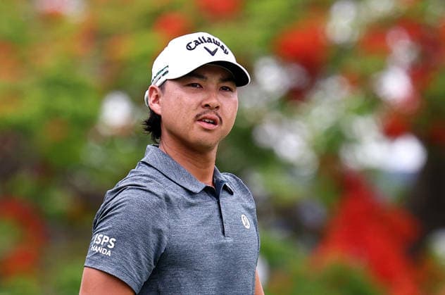 GOLF AUSTRALIAN PGA, Golf Herren Australia s Min Woo Lee on the 5th hole during Round 3 of the Australian PGA Championship at Royal Queensland Golf Club in Brisbane, Saturday, November 29, 2025. ( NO ARCHIVING, EDITORIAL USE ONLY BRISBANE QUEENSLAND AUSTRALIA  Copyright: xx 20251129148632435320