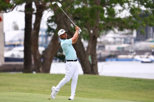 GOLF AUSTRALIAN PGA, Golf Herren Spain s Sebastien Garcia plays a shot on the 5th hole during Round 3 of the Australian PGA Championship at Royal Queensland Golf Club in Brisbane, Saturday, November 29, 2025. ( NO ARCHIVING, EDITORIAL USE ONLY BRISBANE QUEENSLAND AUSTRALIA  Copyright: xx 20251129143930188591