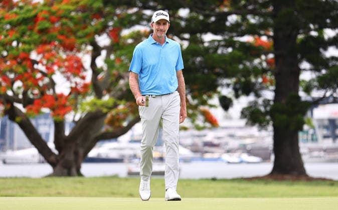 GOLF AUSTRALIAN PGA, Golf Herren Australia s Geoff Ogilvy on the 5th hole during Round 3 of the Australian PGA Championship at Royal Queensland Golf Club in Brisbane, Saturday, November 29, 2025. ( NO ARCHIVING, EDITORIAL USE ONLY BRISBANE QUEENSLAND AUSTRALIA  Copyright: xx 20251129121806320801