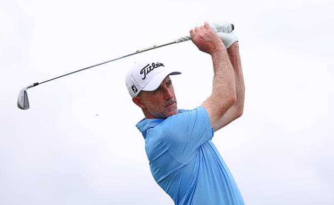 GOLF AUSTRALIAN PGA, Golf Herren Australia s Geoff Ogilvy on the 5th hole during Round 3 of the Australian PGA Championship at Royal Queensland Golf Club in Brisbane, Saturday, November 29, 2025. ( NO ARCHIVING, EDITORIAL USE ONLY BRISBANE QUEENSLAND AUSTRALIA  Copyright: xx 20251129154699377579