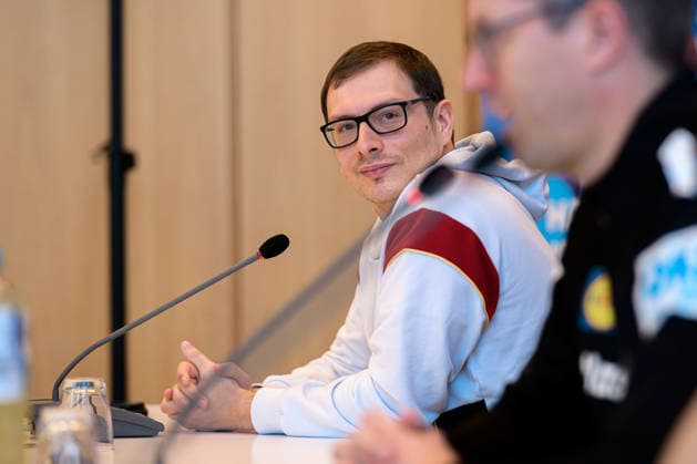 Handball, Women Germany Press conference Press spokesman Tobias Krumm Ludwigsburg Forum am Schlosspark Baden Württemberg Germany