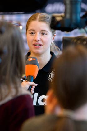 Handball, Women Germany Press conference Nina Engel Germany Ludwigsburg Forum am Schlosspark Baden Württemberg Germany