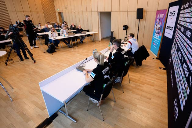 Handball, Women Germany Press Conference Overview Press Conference Ludwigsburg Forum am Schlosspark Baden Württemberg Germany