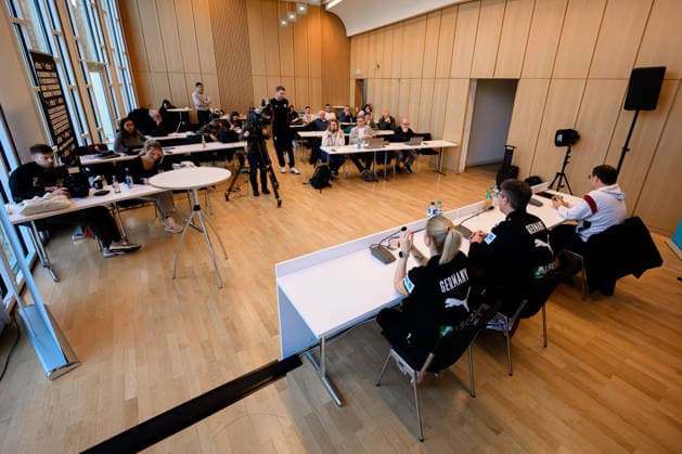 Handball, Women Germany Press Conference Overview Press Conference Ludwigsburg Forum am Schlosspark Baden Württemberg Germany