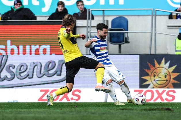 Sports, football, 3 league season 2025 2026 16 matchday MSV Duisburg Alemannia Aachen 29 11 2025, schauinsland reisen arena Can Coskun MSV Duisburg, 27 Duisburg schauinsland reisen arena North Rhine-Westphalia Germany