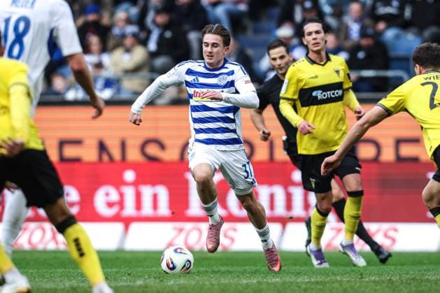 Sports, football, 3 league season 2025 2026 16 matchday MSV Duisburg Alemannia Aachen 29 11 2025, schauinsland reisen arena Patrick Sussek MSV Duisburg, 37 Duisburg schauinsland reisen arena North Rhine-Westphalia Germany