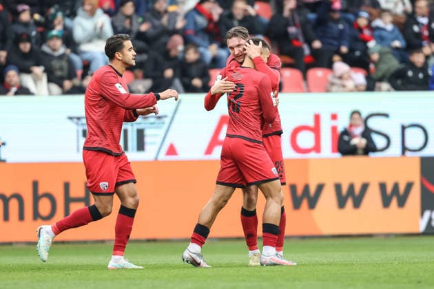 3 Liga FC Ingolstadt 04 TSG Hoffenheim II Goal Cheer Goal Equalizer 1 1 Marcel Costly 22, FCI Julian Kügel 29, FCI Gustav Christensen 24, FCI 3 Liga FC Ingolstadt 04 Season 2025 2026 TSG Hoffenheim II