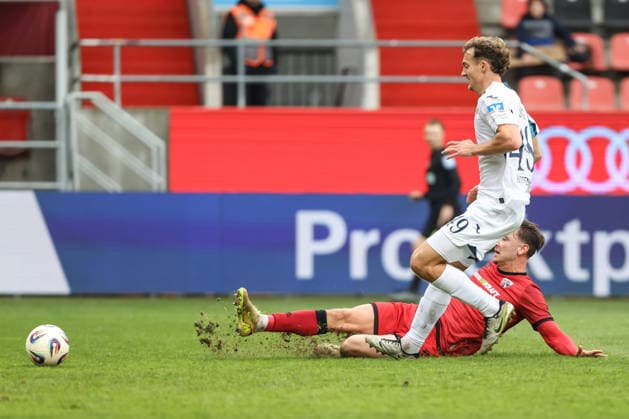 3 Liga FC Ingolstadt 04 TSG Hoffenheim II Goal chance missed Julian Kügel 29, FCI Lührs Yannik 49 TSG 3 Liga FC Ingolstadt 04 Season 2025 2026 TSG Hoffenheim II