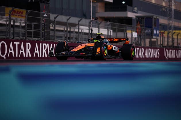 F1 - QATAR GRAND PRIX 2025 04 NORRIS Lando (gbr), McLaren F1 Team MCL39, action during the 2025 Formula 1 Qatar Grand Prix, 23th round of the 2025 FIA Formula One World Championship, WM, Weltmeisterschaft from November 28 to 30, 2025 on the Lusail International Circuit, in Lusail, Qatar -  Copyright: xFLORENTxGOODENx