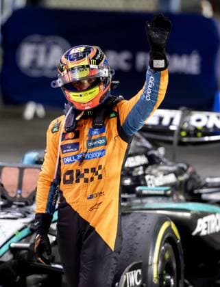 DOHA - Oscar Piastri (McLaren) after his sprint race victory at the Lusail International Circuit, in the lead-up to the Qatar Grand Prix. ANP SANDER KONING xVIxANPxSportx xxANPxIVx 543370097 originalFilename: 543370097.jpg