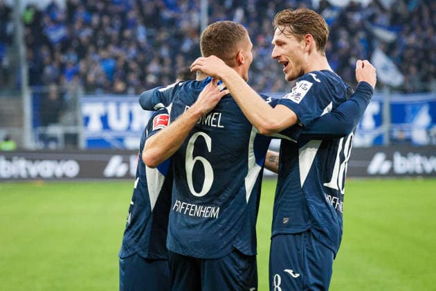 Germany 1 Bundesliga 2025 26, Matchday 12 TSG Hoffenheim vs FC Augsburg, PreZero Arena Sinsheim Grischa Prömel Grischa Proemel, TSG Hoffenheim, 6 to 3 0 Sinsheim PreZero Arena Baden Württemberg Germany Copyright: xBenedictxChristx