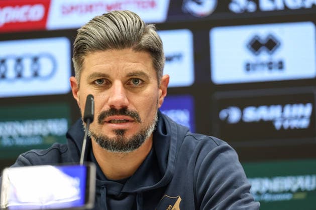 3 Liga FC Ingolstadt 04 TSG Hoffenheim II Press conference Interview Head coach Stefan Kleineheismann TSG 3 Liga FC Ingolstadt 04 Season 2025 2026 TSG Hoffenheim II