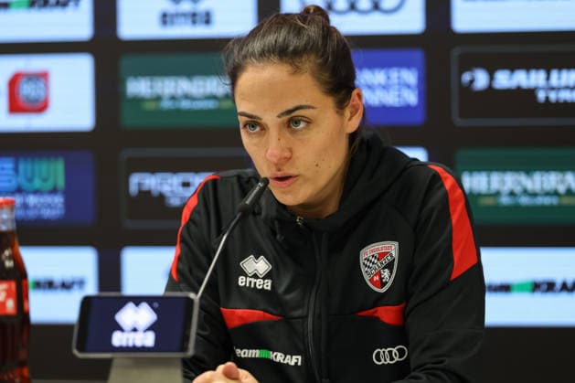 3 Liga FC Ingolstadt 04 TSG Hoffenheim II Press conference Interview Head coach Sabrina Wittmann FCI 3 Liga FC Ingolstadt 04 Season 2025 2026 TSG Hoffenheim II