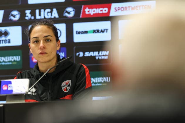 3 Liga FC Ingolstadt 04 TSG Hoffenheim II Press conference Interview Head coach Sabrina Wittmann FCI 3 Liga FC Ingolstadt 04 Season 2025 2026 TSG Hoffenheim II