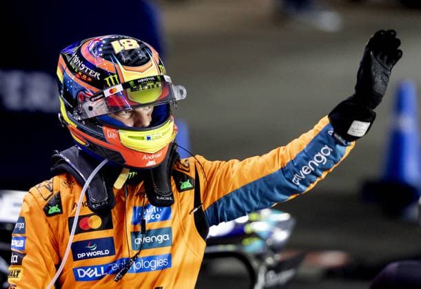 DOHA - Oscar Piastri (McLaren) after his sprint race victory at the Lusail International Circuit, in the lead-up to the Qatar Grand Prix. ANP SANDER KONING xVIxANPxSportx xxANPxIVx 543372432 originalFilename: 543372432.jpg