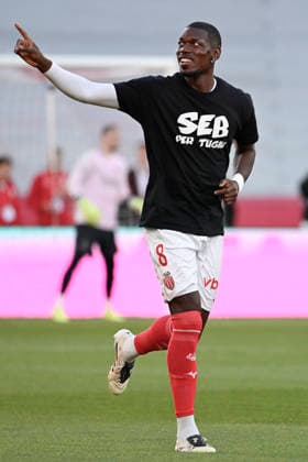 FOOTBALL : Monaco (ASM) vs Paris (PSG) - Ligue 1 - 29 11 25 Monaco™s midfielder 8 Paul Pogba during the French L1 2025-2026 season football match between Monaco ASM and Paris PSG at Louis II stadium of Monaco, south France, on November 29, 2025. MONACOMonaco  Copyright: xfredxDIDES psnewzx