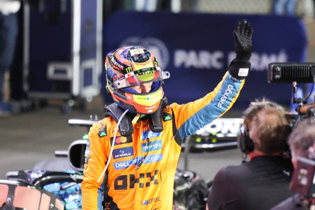 Oscar Piastri McLaren Formula 1 Team, 81 , Parc Ferme, Sprint, QAT, Formula 1 World Championship, Qatar Grand Prix, Doha, Lusail, Lusail International Circuit, Saturday, 29 11 2025 QTR, Formula 1 World Championship, Qatar Grand Prix, Doha, Lusail, Lusail International Circuit, Satuday, 29 11 2025 Doha Copyright: xEibner-Pressefoto AnnikaxGrafx EP_AGF