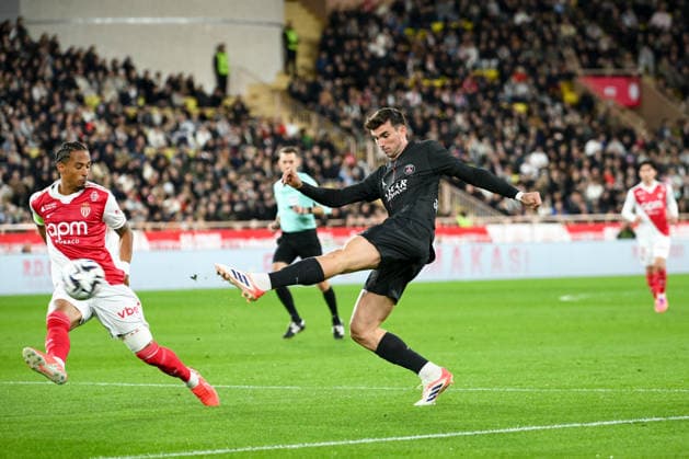 AS Monaco v Paris Saint-Germain - Ligue 1 McDonald s 2025 2026 05 Thilo KEHRER (asm) - 08 Fabian RUIZ PENA (psg) during the Ligue 1 McDonald s match between AS Monaco FC and Paris Saint-Germain FC at Stade Louis II on November 29, 2025 in Monaco, Monaco. Monaco Monaco  Copyright: xFEPx 776348212