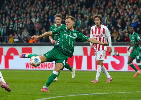 Germany Soccer Bundesliga 2025 26, 8 Matchday SV Werder Bremen vs 1 FC Köln Weserstadion Stadion Bremen Senne Lynen SV Werder Bremen, 14 Bremen Copyright: xAymanxAlahmedx