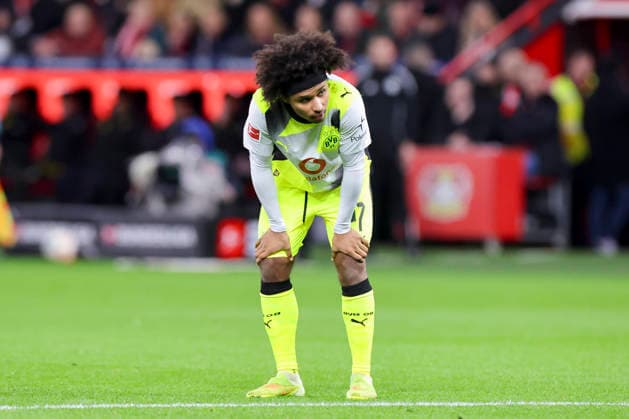 Karim Adeyemi Borussia Dortmund looks dejected, Bundesliga, Bayer 04 Leverkusen v Borussia Dortmund, BayArena on November 29, 2025 in Leverkusen, Germany Photo by Marco Steinbrenner DeFodi Images Karim Adeyemi Borussia Dortmund looks dejected, Bundesliga, Bayer 04 Leverkusen v Borussia Dortmund, BayArena, November 29, 2025 in Leverkusen, Germany Photo by Marco Steinbrenner DeFodi Images DFL regulations prohibit any use of photographs as image sequences and or quasi video