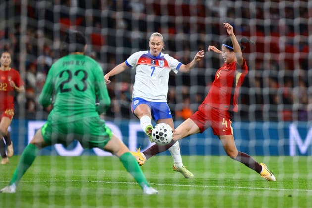 Football, Women, International match, England - China