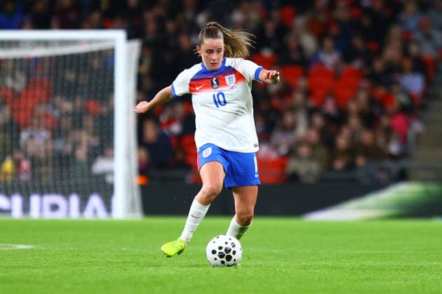England Women v China Women International Friendly, Länderspiel, Nationalmannschaft Ella Toone of England Women on the ball during the International Friendly match at Wembley Stadium, London 29 11 2025 UK Newspapers OUT Copyright: xLucyxCopseyx FIL-22570-0040