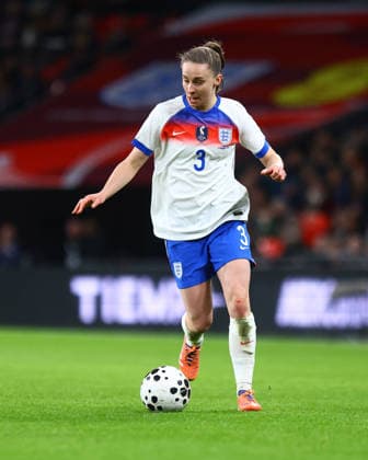 England Women v China Women International Friendly, Länderspiel, Nationalmannschaft Niamh Charles of England Women on the ball during the International Friendly match at Wembley Stadium, London 29 11 2025 UK Newspapers OUT Copyright: xLucyxCopseyx FIL-22570-0041