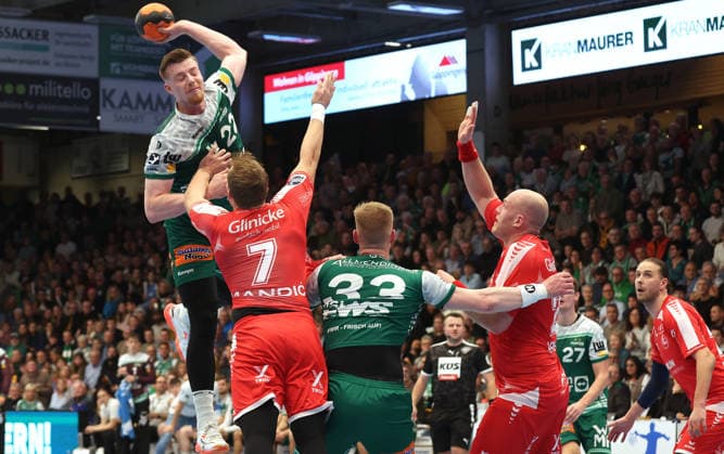 29 11 2025, Germany, Göppingen, Handball DAIKIN HBL, FRISCH AUF Göppingen vs MT Melsungen Erik Persson FAG