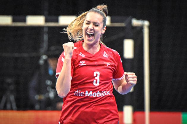 Netherlands, Handball, Womens World Championship 2025, Switzerland vs Senegal, 29 11 2025, Maaspoort Sports Events, s Hertogenbosch, Netherlands, Kerstin Kündig Switzerland, 3 Copyright: xMarkusxVerwimpx