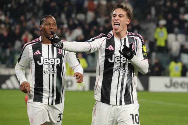 CALCIO - Serie A - Juventus FC vs Cagliari Calcio Kenan Yildiz (Juventus FC) celebrates the goal of 2-1 during Juventus FC vs Cagliari Calcio, Italian soccer Serie A match in Turin, Italy, November 29 2025 Turin Italy  Copyright: xIPAxSport ABACAx