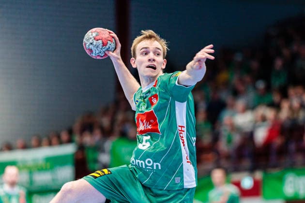 Florian Kranzmann GWD Minden, 05 at seven-meter 7 meter throw GER, GWD Minden vs SC Magdeburg, Handball, 1 Bundesliga, Matchday 14, Season 2025 2026, 29 11 2025 GER, GWD Minden vs SC Magdeburg, Handball, 1 Bundesliga, Matchday 14, Season 2025 2026, 29 11 2025 Luebbecke Copyright: xEibner-Pressefoto JanxRollingerx EP_JSK