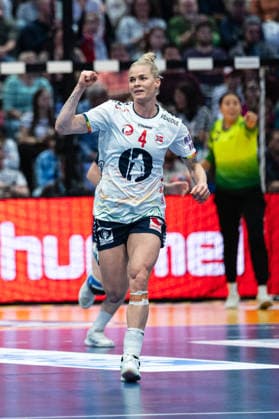 KRISTIANSEN Veronica Egebakken (4 Norway) celebrates after scoring a goal during the IHF Women s Handball World Championship, WM, Weltmeisterschaft game between Kazakhstan and Norway at the SWT Arena in Trier, Germany Copyright: xMartinxPitschx xSPPx Sportspressphoto_SPR67246