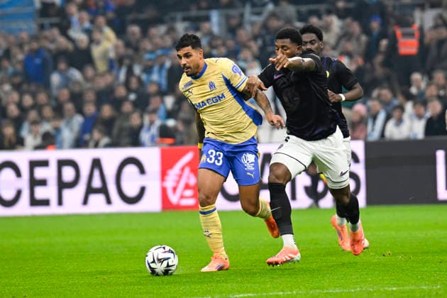 FOOTBALL : Olympique de Marseille VS Toulouse FC - Ligue 1 McDonald s - 29 11 2025 Emerson (OM) - Ligue 1 McDonald™s match between Olympique de Marseille and Toulouse Football Club on November 29, 2025 at the Orange Velodrome Stadium in Marseille. MarseilleFrance  Copyright: xWilliamxCannarellax