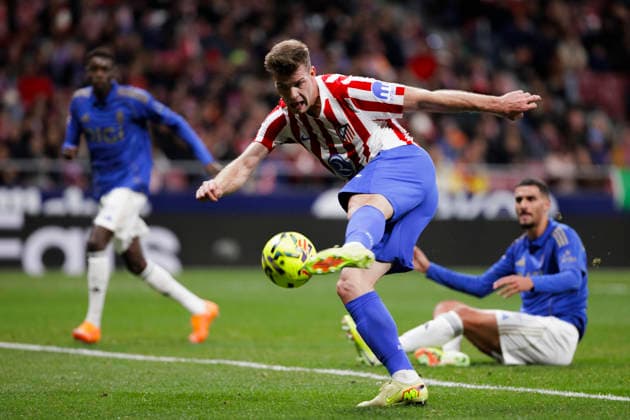LA LIGA EA Sports - Atletico de Madrid vs Real Oviedo MADRID,SPAIN - 29 November:Alexander Sorloth of Atletico de Madrid scores a goal during the La Liga 2025 26 match between Atletico de Madrid and Real Oviedo at Riyadh Air Metropolitano Stadium. (Photo by Guille Martinez f22photo) Madrid Riyadh Air Metropolitano Stadium Spain Copyright: xGuillermoxMartinezx