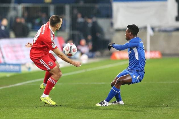 Magdeburg, Saxony-Anhalt, Germany, 29 11 2025 Avnet Arena 14 Matchday, Season 2025 26, 2 Soccer Bundesliga 1 FC Magdeburg 1 FC Nürnberg Julian Justvan 10, 1 FC Nürnberg and Lubambo Musonda 19, 1 FC Magdeburg Copyright: xdtsxNachrichtenagenturx dts_96108