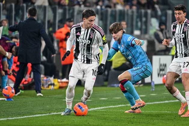 CALCIO - Serie A - Juventus FC vs Cagliari Calcio Kenan Yildiz of Juventus FC during Juventus FC vs Cagliari Calcio, Italian soccer Serie A match in Turin, Italy, November 29 2025 Turin Italy  Copyright: xIPAxSport ABACAx