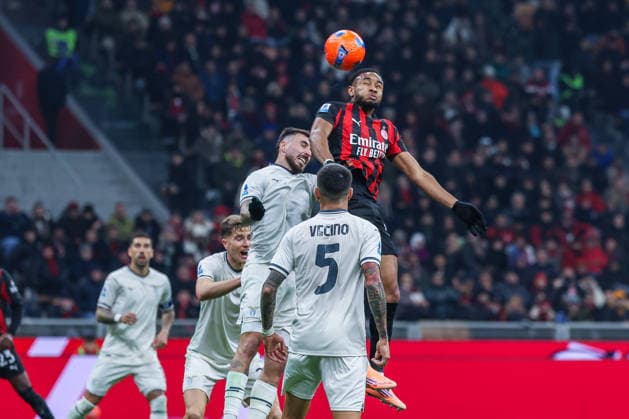Christopher Alan Nkunku of AC Milan seen in action during Serie A 2025 26 football match between AC Milan and SS Lazio at San Siro Stadium in Milan  Copyright: xFabrizioxCarabelli IPAxSportx xipa-agency.netx xx IPA_68529891 IPA_Agency_IPA68529891
