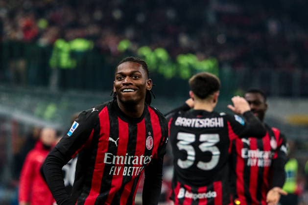 Rafael Leao of AC Milan during AC Milan vs SS Lazio, Italian soccer Serie A match in Milan, Italy, November 29 2025  Copyright: xRaffaelexConti IPAxSportx xipa-agency.netx xx IPA_68530239 IPA_Agency_IPA68530239