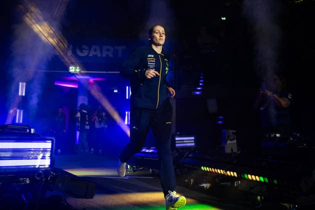 251129 Emma Lindqvist of Sweden ahead of the 2025 IHF Women™s World Championship handball match between Cuba and Sweden on November 29, 2025 in Stuttgart Photo Emma Wallskog BILDBYRAN COP 320 EW0595 handball handball handball bbeng vm handball vm handbolls vm ihf handball world championship world handball championship 2025 world championship 2025 cuba sverige sweden dam  Copyright: EMMAxWALLSKOG BB251129EW097