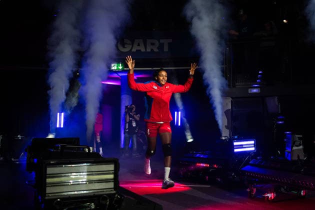 251129 Liliamnis Rosabal Salazar of Cuba ahead of the 2025 IHF Women™s World Championship handball match between Cuba and Sweden on November 29, 2025 in Stuttgart Photo Emma Wallskog BILDBYRAN COP 320 EW0595 handball handball handball bbeng vm handball vm handbolls vm ihf handball world championship world handball championship 2025 world championship 2025 cuba sverige sweden dam  Copyright: EMMAxWALLSKOG BB251129EW098