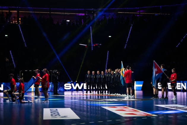 251129 Players of Sweden ahead of the 2025 IHF Women™s World Championship handball match between Cuba and Sweden on November 29, 2025 in Stuttgart Photo Emma Wallskog BILDBYRAN COP 320 EW0595 handball handball handball bbeng vm handball vm handbolls vm ihf handball world championship world handball championship 2025 world championship 2025 cuba sverige sweden dam  Copyright: EMMAxWALLSKOG BB251129EW099